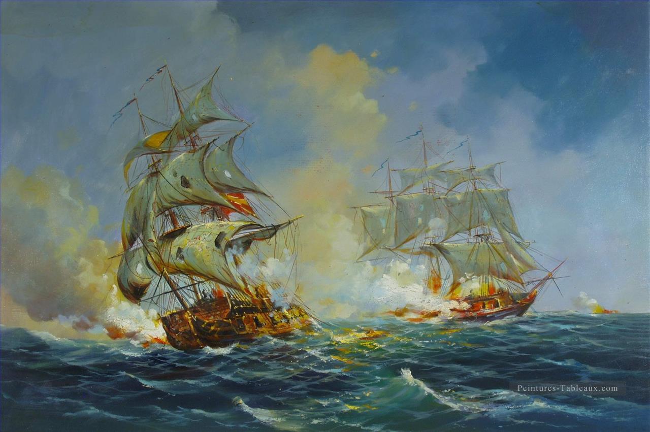 bataille navale seechlacht Peintures à l'huile